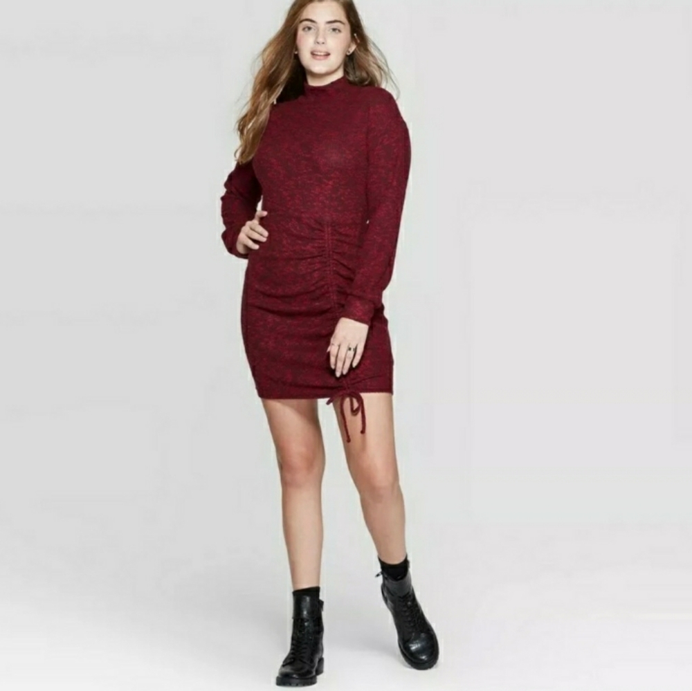Xhilaration Women's Red Sweater Dress Plus XXL